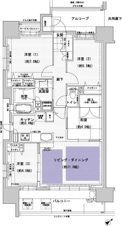 Floor: 4LDK, occupied area: 76.66 sq m, Price: TBD