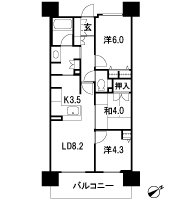 Floor: 3LDK, occupied area: 58.84 sq m, Price: TBD