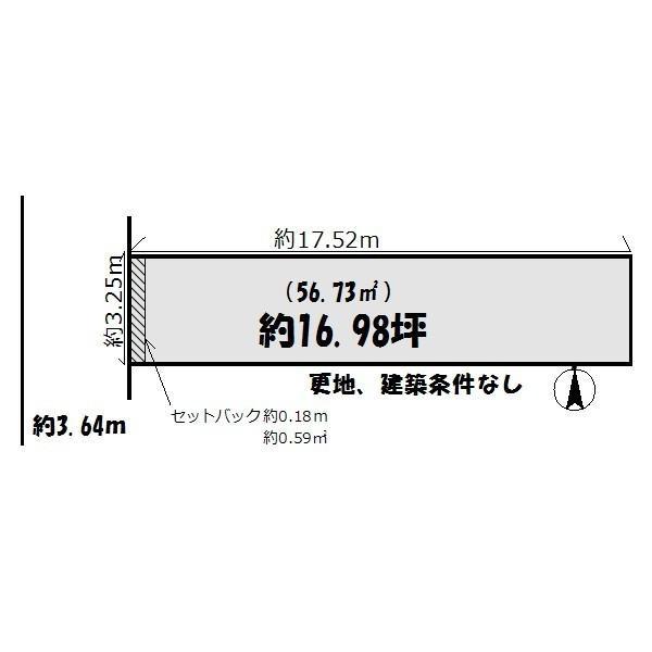Compartment figure. Land price 14.2 million yen, Land area 56.73 sq m