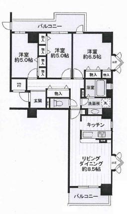 Floor plan. 3LDK, Price 28,900,000 yen, Occupied area 83.15 sq m , Is a floor plan of the balcony area 13.96 sq m 3LDK