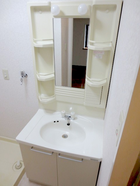 Washroom. It comes with independent wash basin. 