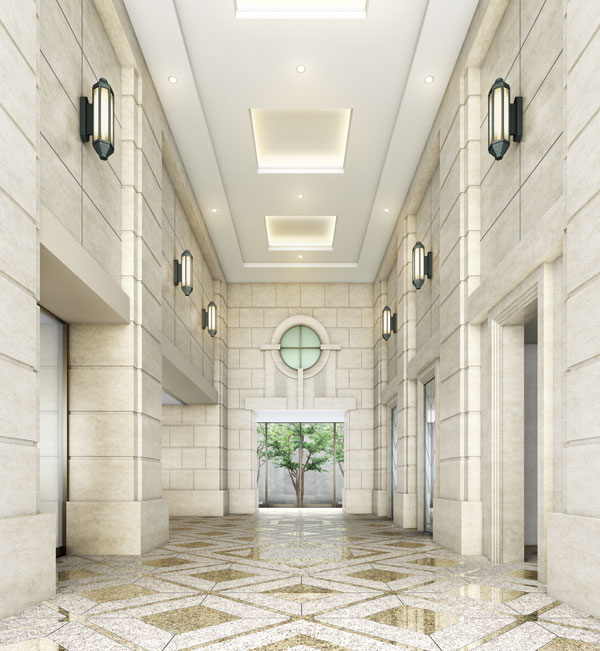 Shared facilities.  [West Entrance Hall] Also in West Entrance Hall, With views of the garden has been gracefully relaxing lobby is prepared (Rendering)