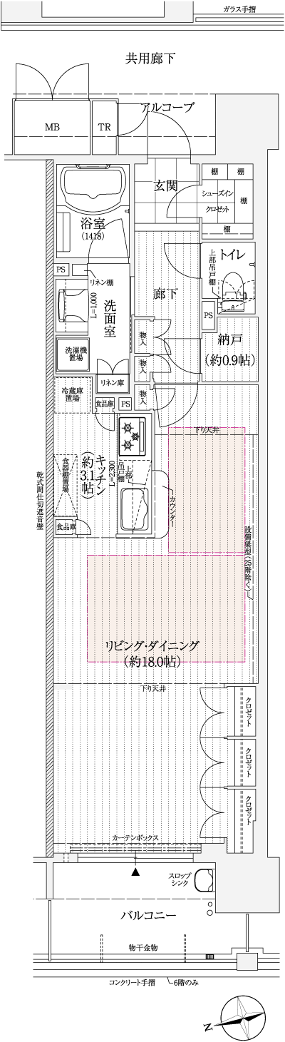 Floor: 1R + storeroom, the area occupied: 55.9 sq m, Price: 28,450,000 yen ~ 29,690,000 yen