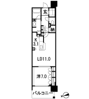 Floor: 1LDK + storeroom, the area occupied: 55.9 sq m, Price: 28,450,000 yen ~ 29,690,000 yen