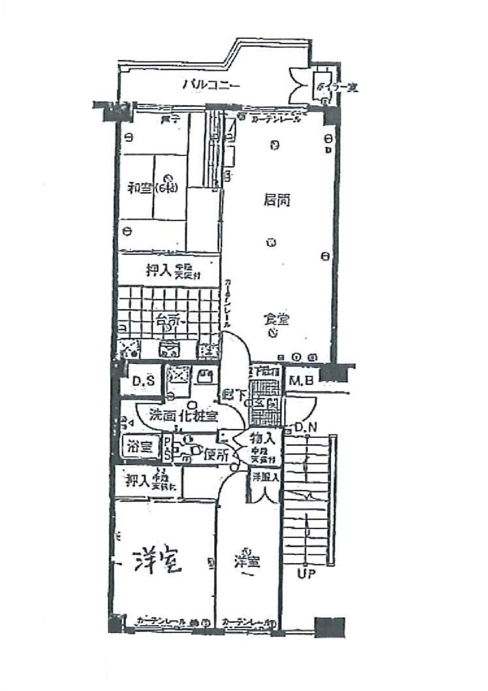 Floor plan. 3LDK, Price 14.8 million yen, Occupied area 74.29 sq m , Glad spacious 3LDK on the balcony area 8.94 sq m family!