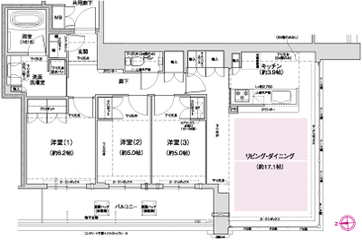 Floor: 3LDK, occupied area: 85.21 sq m, Price: 45.8 million yen