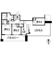Floor: 3LDK, occupied area: 79.39 sq m, Price: 39.8 million yen