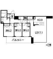 Floor: 3LDK, occupied area: 85.21 sq m, Price: 45.8 million yen