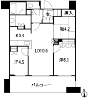 Floor: 3LDK, occupied area: 66.06 sq m, Price: 35.5 million yen