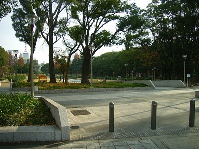 park. Utsubo Park until the (park) 200m