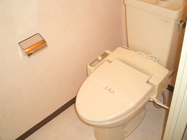 Toilet. Heated toilet seat