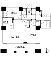 Floor: 2LDK, occupied area: 80.18 sq m, Price: 55,300,000 yen ・ 55,900,000 yen