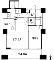 Floor: 1LDK, occupied area: 67.84 sq m, Price: 40.9 million yen