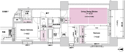 Floor: 2LDK, occupied area: 58.76 sq m, Price: 33,300,000 yen ~ 35,800,000 yen