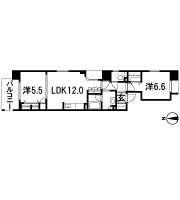 Floor: 2LDK, occupied area: 56.57 sq m, Price: 30,900,000 yen ~ 32,400,000 yen