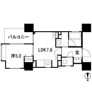 Floor: 1LDK, occupied area: 34.42 sq m, price: 23 million yen