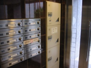 Other common areas. Mailboxes and home delivery box