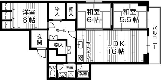 Floor plan. 3LDK, Price 17.8 million yen, Occupied area 83.04 sq m , Balcony area 7.32 sq m