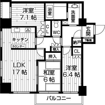 Floor plan. 3LDK + S (storeroom), Price 40,500,000 yen, Occupied area 83.79 sq m , Balcony area 5.67 sq m
