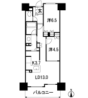 Floor: 2LDK, occupied area: 60.55 sq m, Price: 32.4 million yen