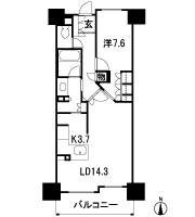 Floor: 1LDK, occupied area: 60.55 sq m, Price: 32.4 million yen