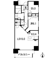 Floor: 1LDK + S (storeroom) ・ 2LDK, occupied area: 67.81 sq m, Price: 36.9 million yen