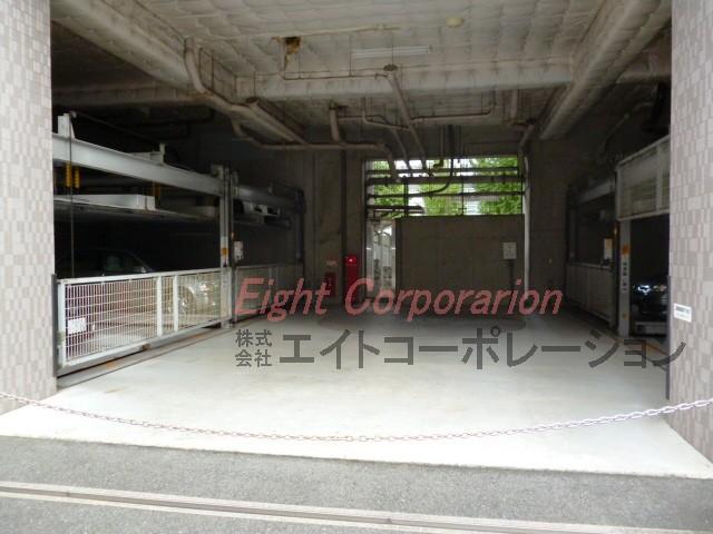 Parking lot. Common areas