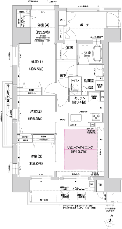 Floor: 4LDK, occupied area: 77.61 sq m, Price: 40,979,000 yen
