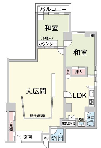 Floor plan. 3LDK, Price 35 million yen, Footprint 148.07 sq m , Balcony area 5.13 sq m