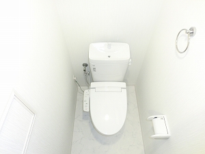 Toilet. Washlet with \ (^ o ^) /