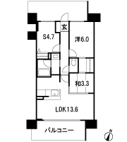 Floor: 3LDK, the area occupied: 60.6 sq m, Price: 21,980,000 yen
