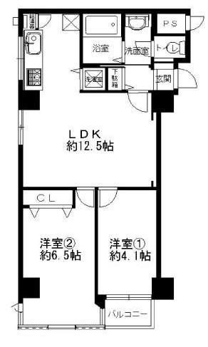 Floor plan. 2LDK, Price 13.8 million yen, Occupied area 56.89 sq m , Balcony area 5.28 sq m   ・ Water around the kitchen, bathroom, Wash, toilet, We had made water heater