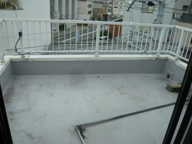 Balcony. It is a roof balcony of rooftop. 