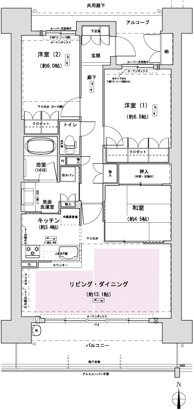 Floor: 3LDK, occupied area: 77.38 sq m, Price: 35,080,000 yen