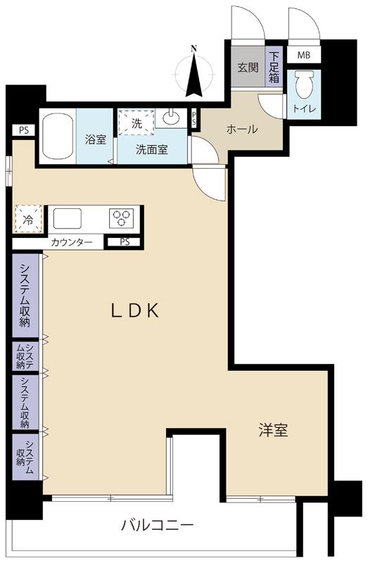 Floor plan. 1LDK, Price 24,900,000 yen, Occupied area 55.03 sq m , Balcony area 9.04 sq m 2013 November 16, renovation completed Designer's Mansion Pet breeding Allowed (Terms of Yes) ■ Reform content ■ All rooms Cross Chokawa ・ Wash room CF Chokawa ・ Wood tiled construction house such as cleaning the kitchen part