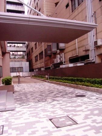 Parking lot. Parking gate