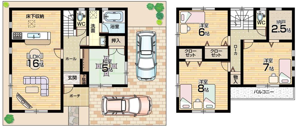 Floor plan. (No. 1 point), Price 25,800,000 yen, 4LDK+S, Land area 105.8 sq m , Building area 100.03 sq m