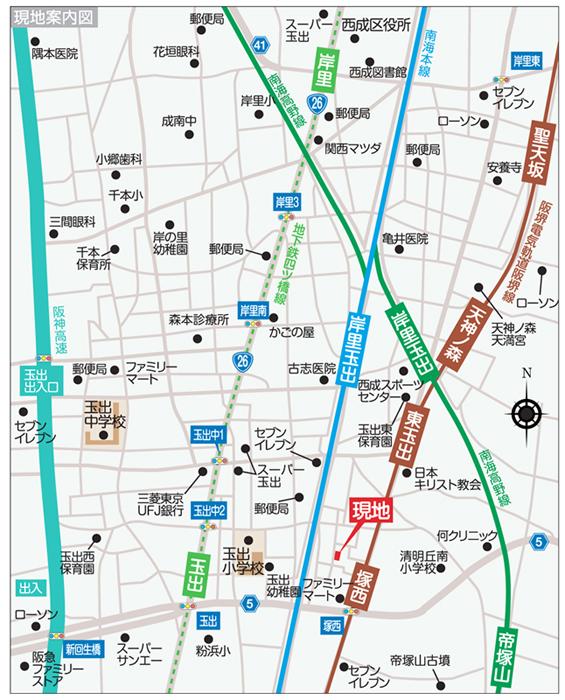 Local guide map. All the nearest station within a 10-minute walk