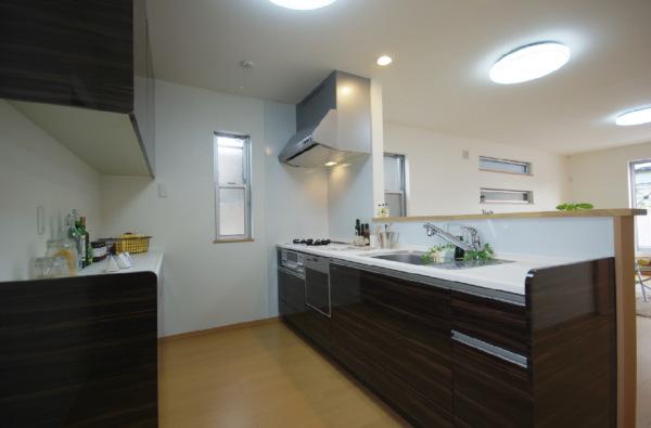 Kitchen. Example of construction System Kitchen dish washing dryer ・ Curran with with water purifier