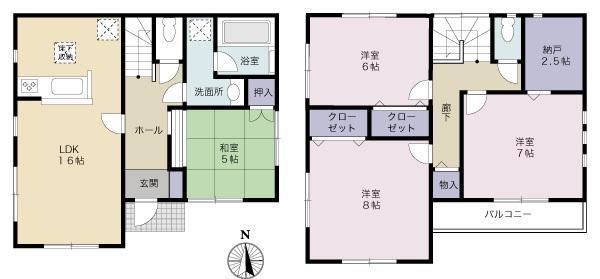 Floor plan. 25,900,000 yen, 4LDK+S, Land area 105.8 sq m , Building area 100.03 sq m
