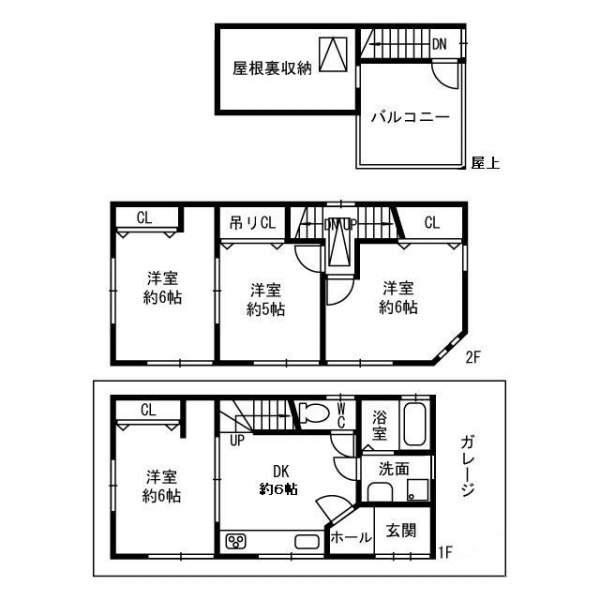 Floor plan. 20.8 million yen, 4DK, Land area 51.1 sq m , Building area 67.94 sq m