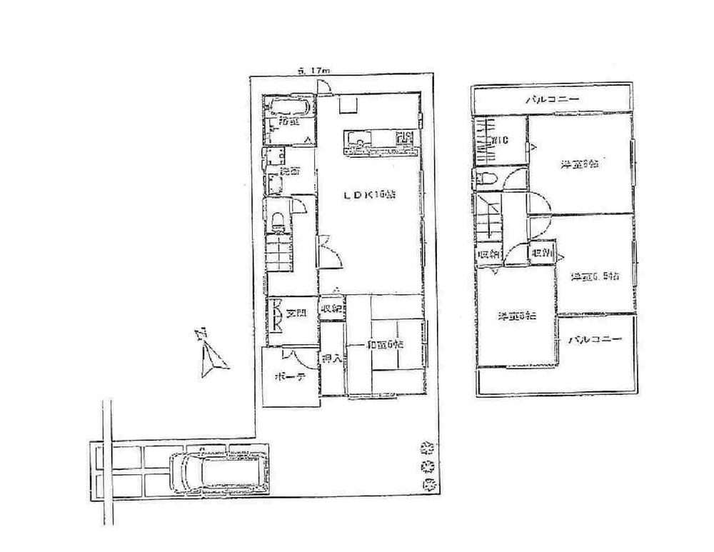 Floor plan. 25,800,000 yen, 4LDK, Land area 110.6 sq m , Building area 98.82 sq m