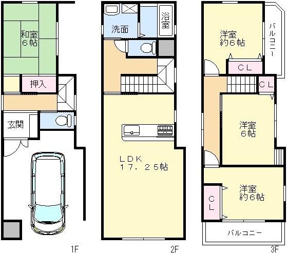 Floor plan. 31,800,000 yen, 4LDK, Land area 66.24 sq m , Building area 121.76 sq m