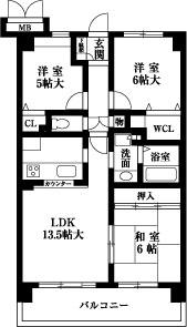Floor plan. 3LDK, Price 19,800,000 yen, Footprint 67.8 sq m , Balcony area 10.8 sq m