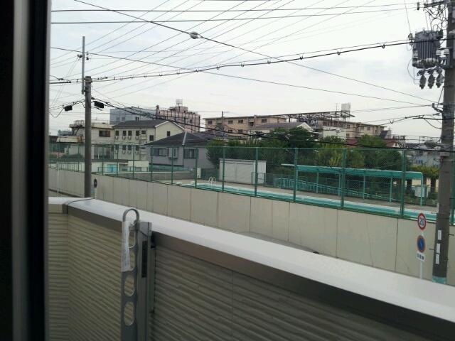 Balcony. Elementary school in front of the eyes