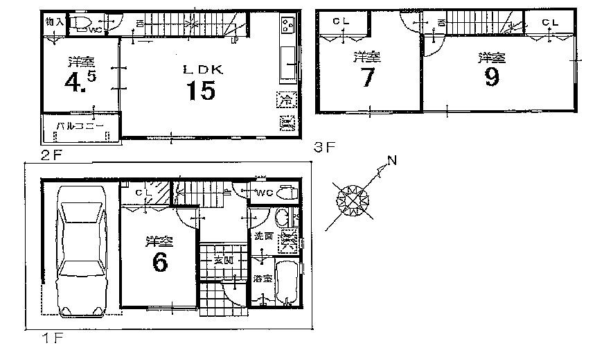 Floor plan. (No. 13 locations), Price 27.3 million yen, 4LDK, Land area 60.24 sq m , Building area 99.86 sq m