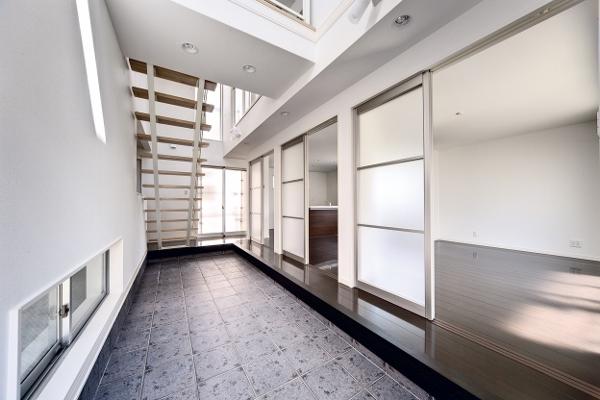 Entrance. Our construction cases Entrance porch tile standard