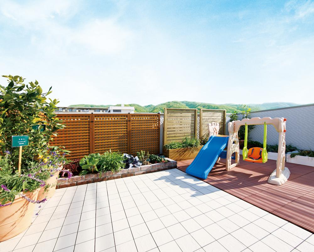 Same specifications photos (appearance). Rooftop garden (our example of construction)