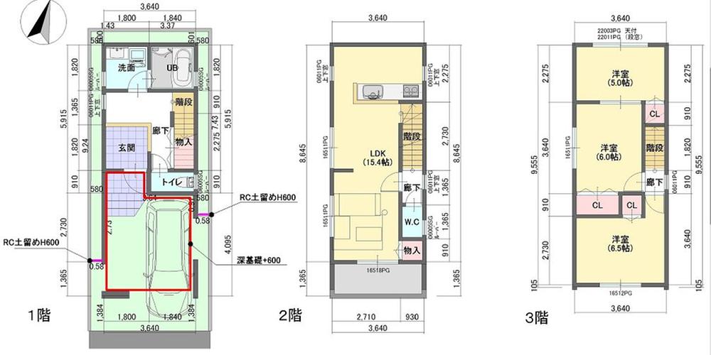 Floor plan. 20.8 million yen, 3LDK, Land area 57.56 sq m , Building area 86.14 sq m
