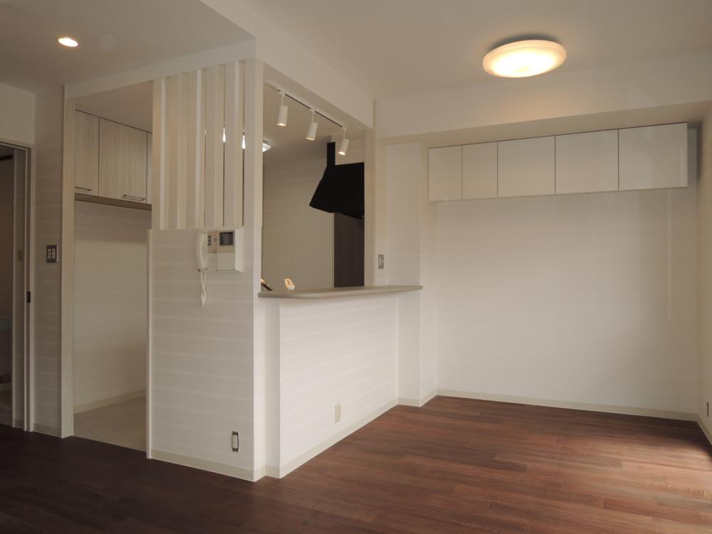 Living. The fishing cupboard I put in each room.